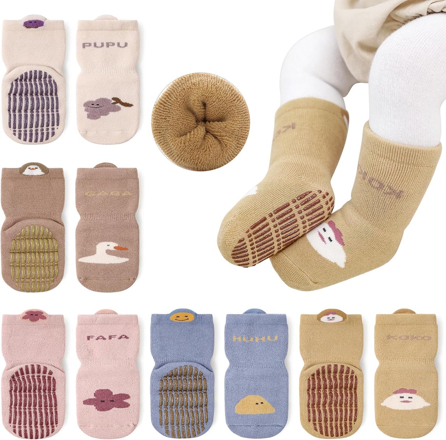 SnuggleSteps™ Thermal Baby Socks 