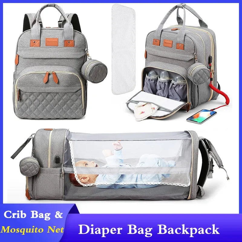 CozyPod™ 3 in 1 Diaper Backpack 