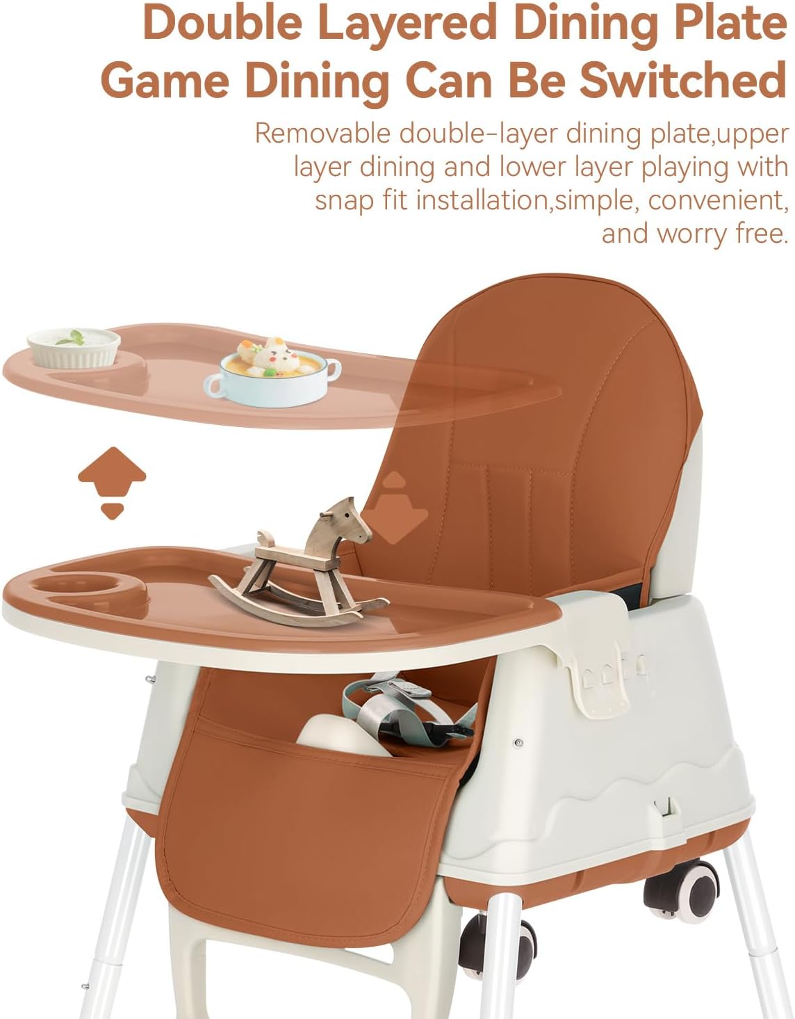 Nestlo™ 3-In-1 Convertible Baby High Chair