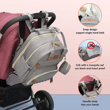 CozyPod™ 3 in 1 Diaper Backpack 