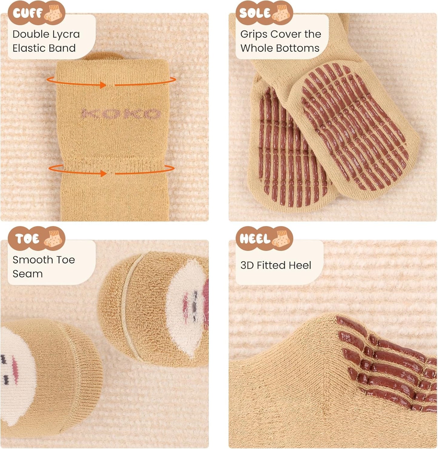 SnuggleSteps™ Thermal Baby Socks 