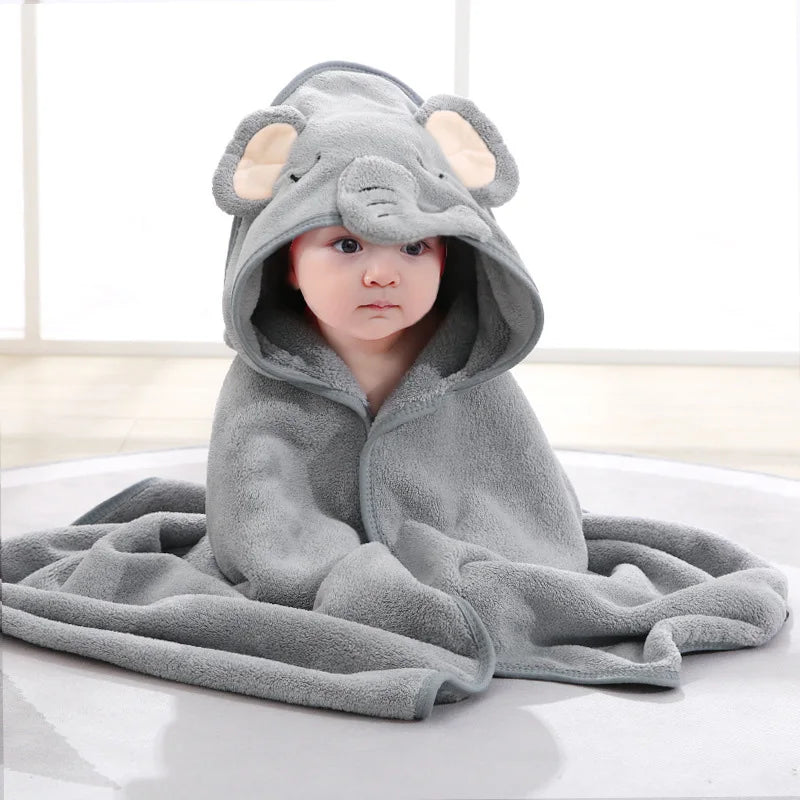 CubbieCape™ Baby Bathrobe And Swaddle Wrap