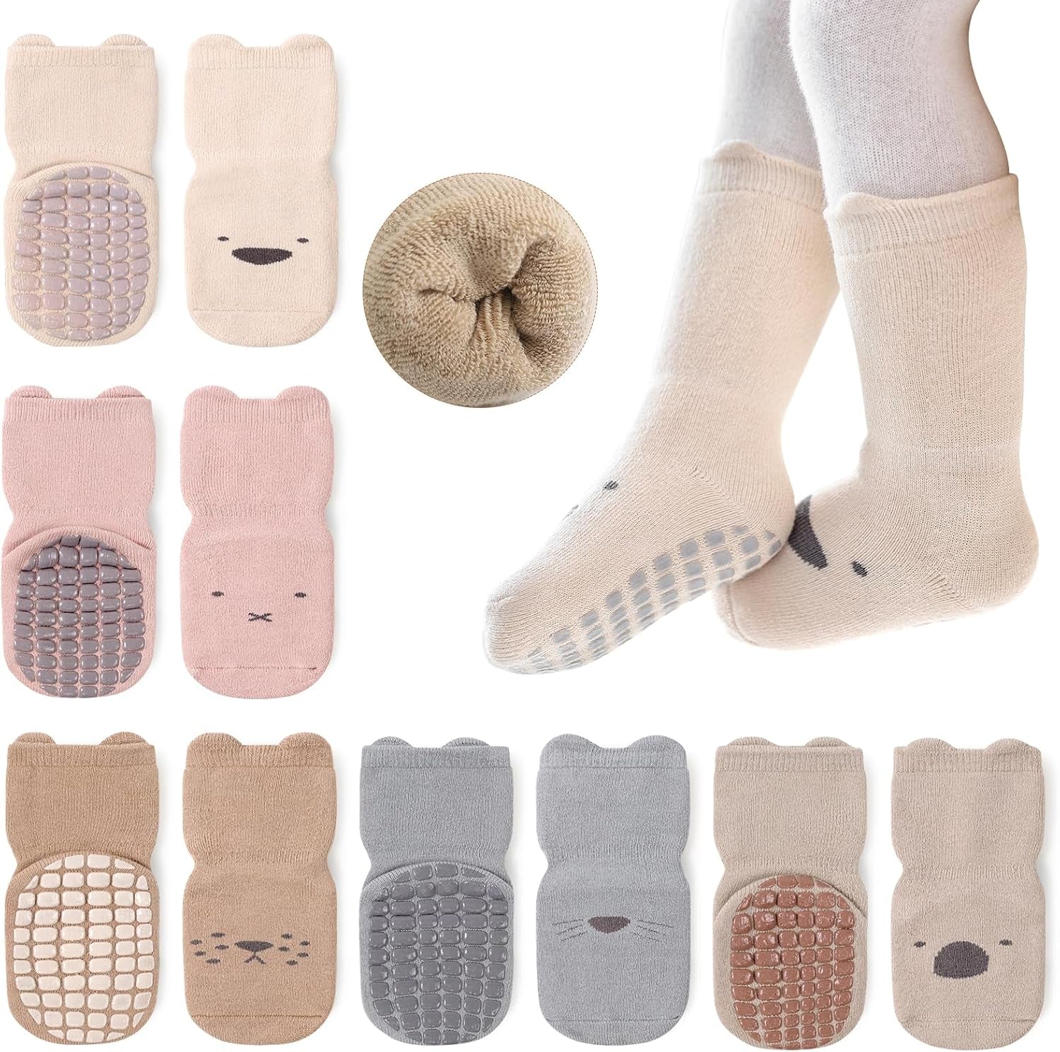 SnuggleSteps™ Thermal Baby Socks 