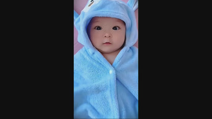 CubbieCape™ Baby Bathrobe And Swaddle Wrap